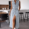 Haus Albrecht – Johanna Denim-Maxikleid