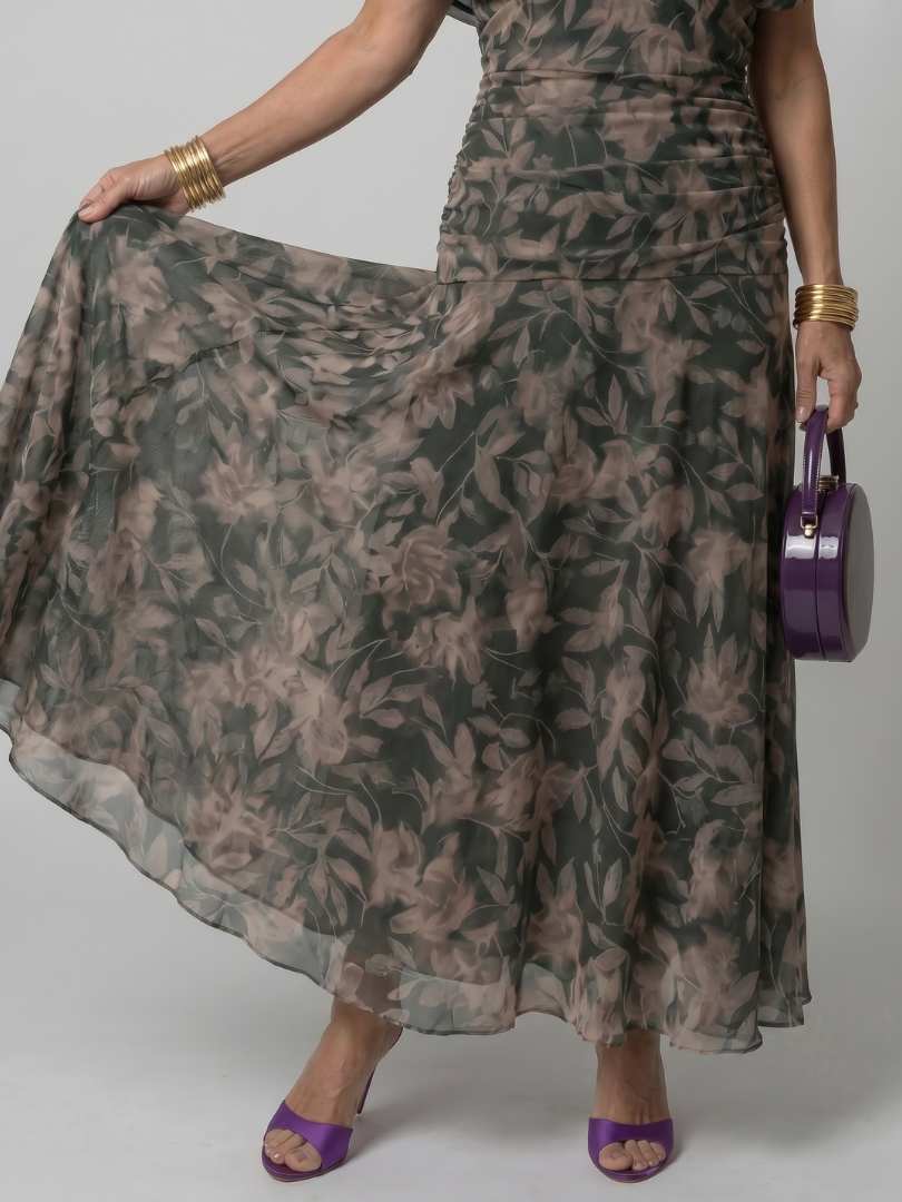 Calen | Elegantes Off-Shoulder-Midikleid
