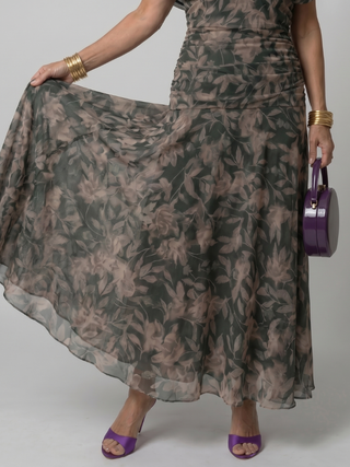 Calen | Elegantes Off-Shoulder-Midikleid