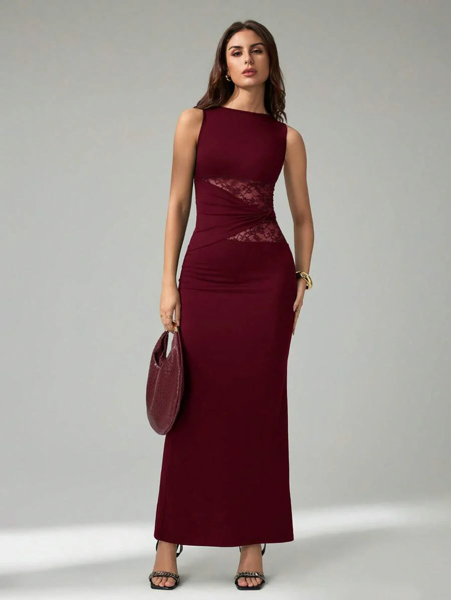 Haus Albrecht – Elise Maxikleid mit Spitzenakzenten