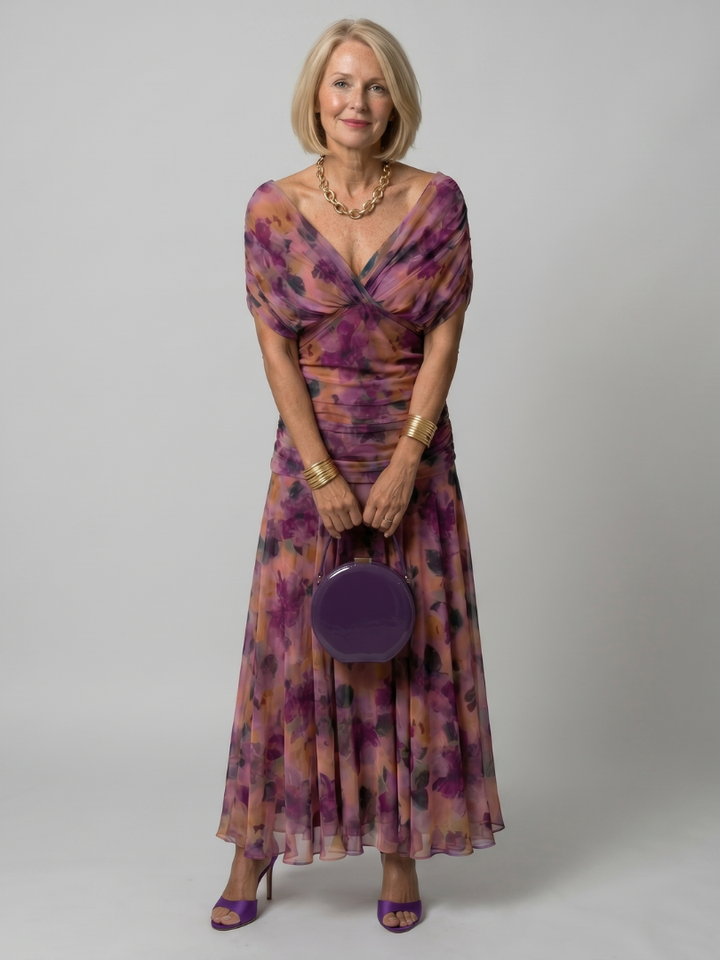 Calen | Elegantes Off-Shoulder-Midikleid