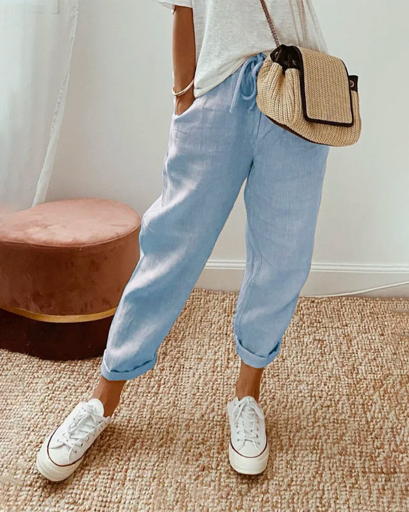 Martha | Luftige Sommerhose mit geradem Bein