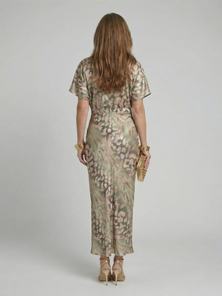 Coralie | Midikleid mit abstraktem Print