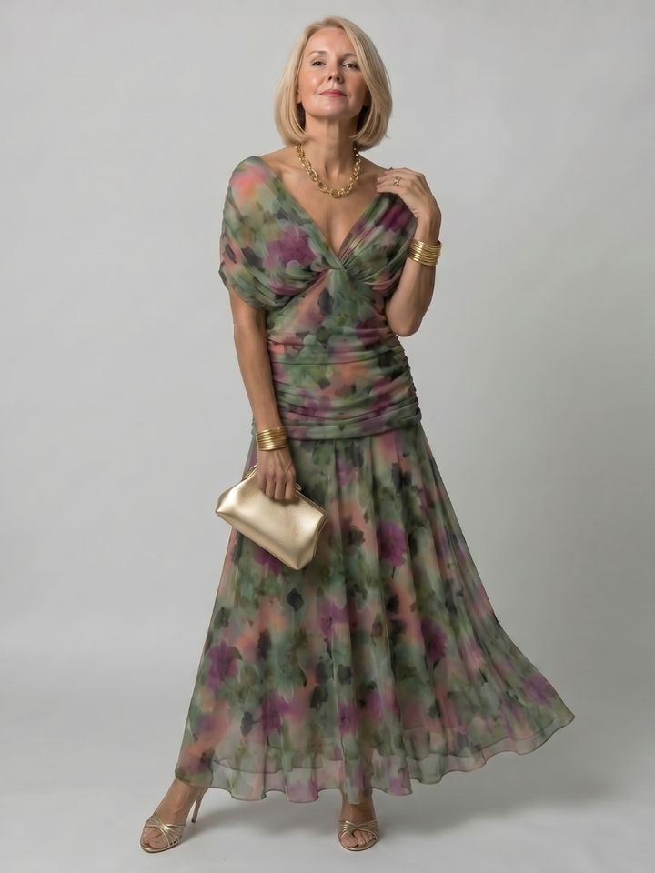Calen | Elegantes Off-Shoulder-Midikleid