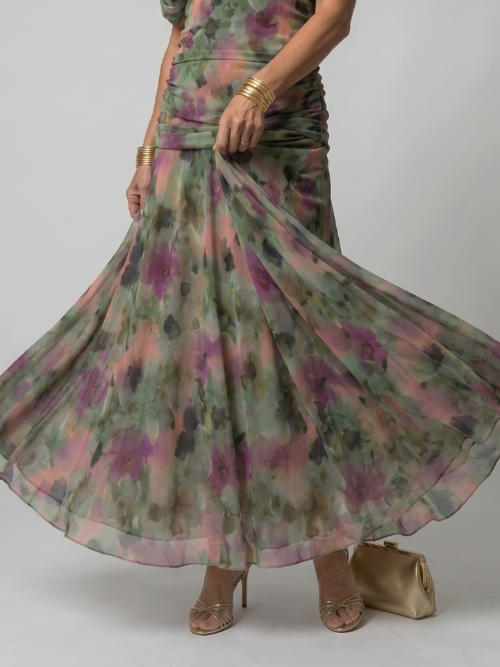 Calen | Elegantes Off-Shoulder-Midikleid
