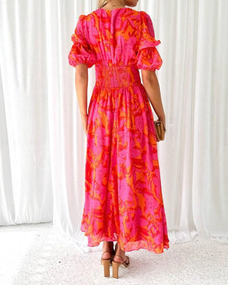Haus Albrecht – Luisa Maxikleid mit Puffärmeln