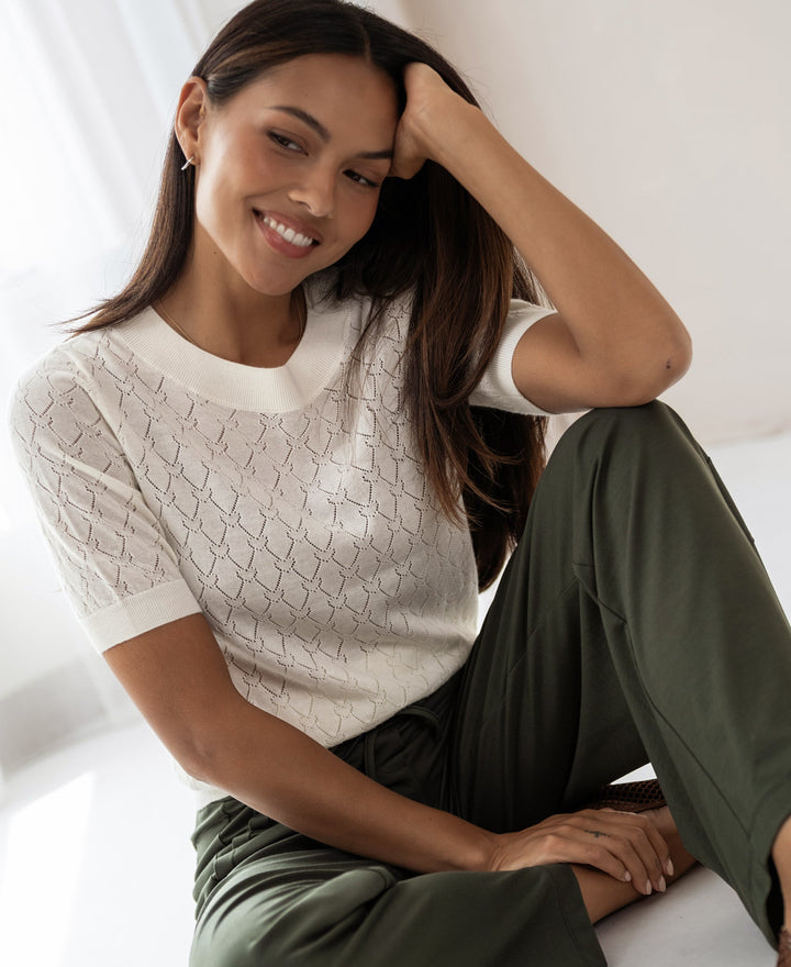 Haus Albrecht – Rosalie Merino-Pullover mit Herzmuster