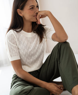 Haus Albrecht – Rosalie Merino-Pullover mit Herzmuster