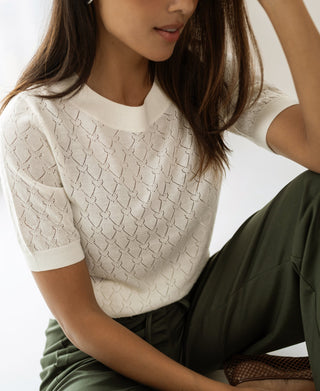 Haus Albrecht – Rosalie Merino-Pullover mit Herzmuster