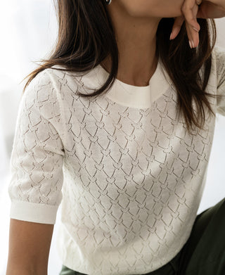 Haus Albrecht – Rosalie Merino-Pullover mit Herzmuster