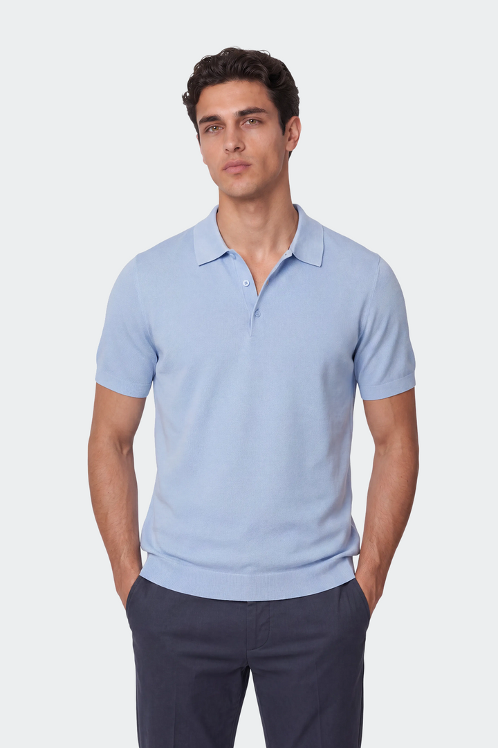 Haus Albrecht – Friedrich Seiden-Poloshirt