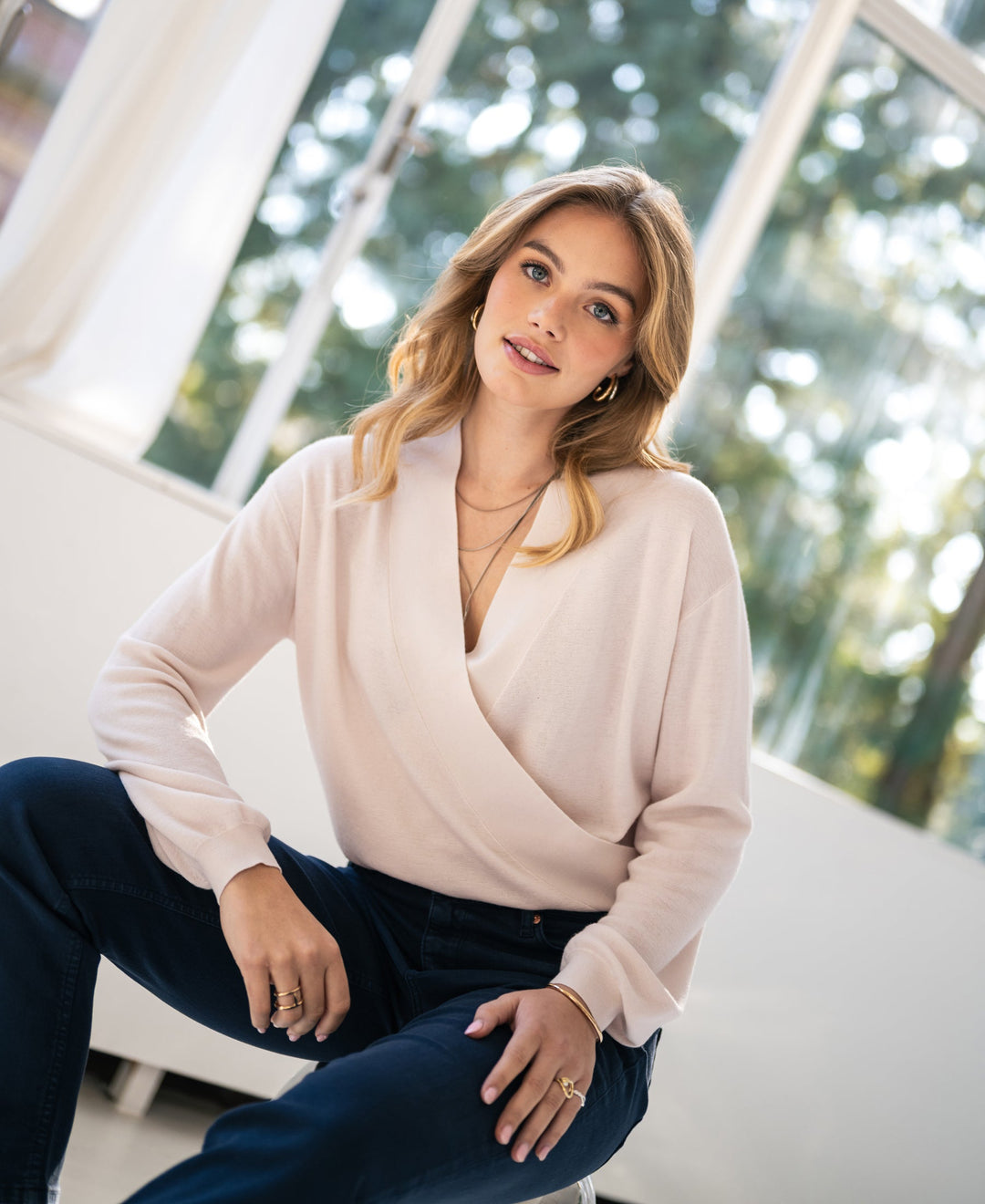 LES CINQ Übergangspullover in Softblush