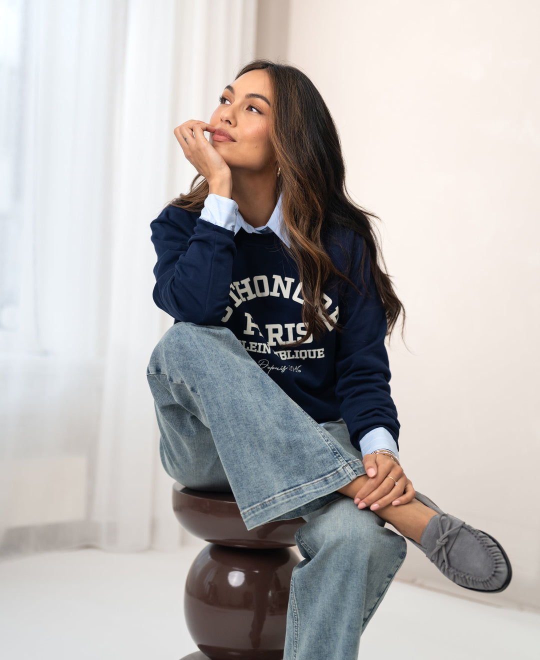 St. Honore LA HARPER Sweater in Dark Blue