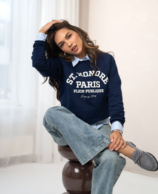 St. Honore LA HARPER Sweater in Dark Blue