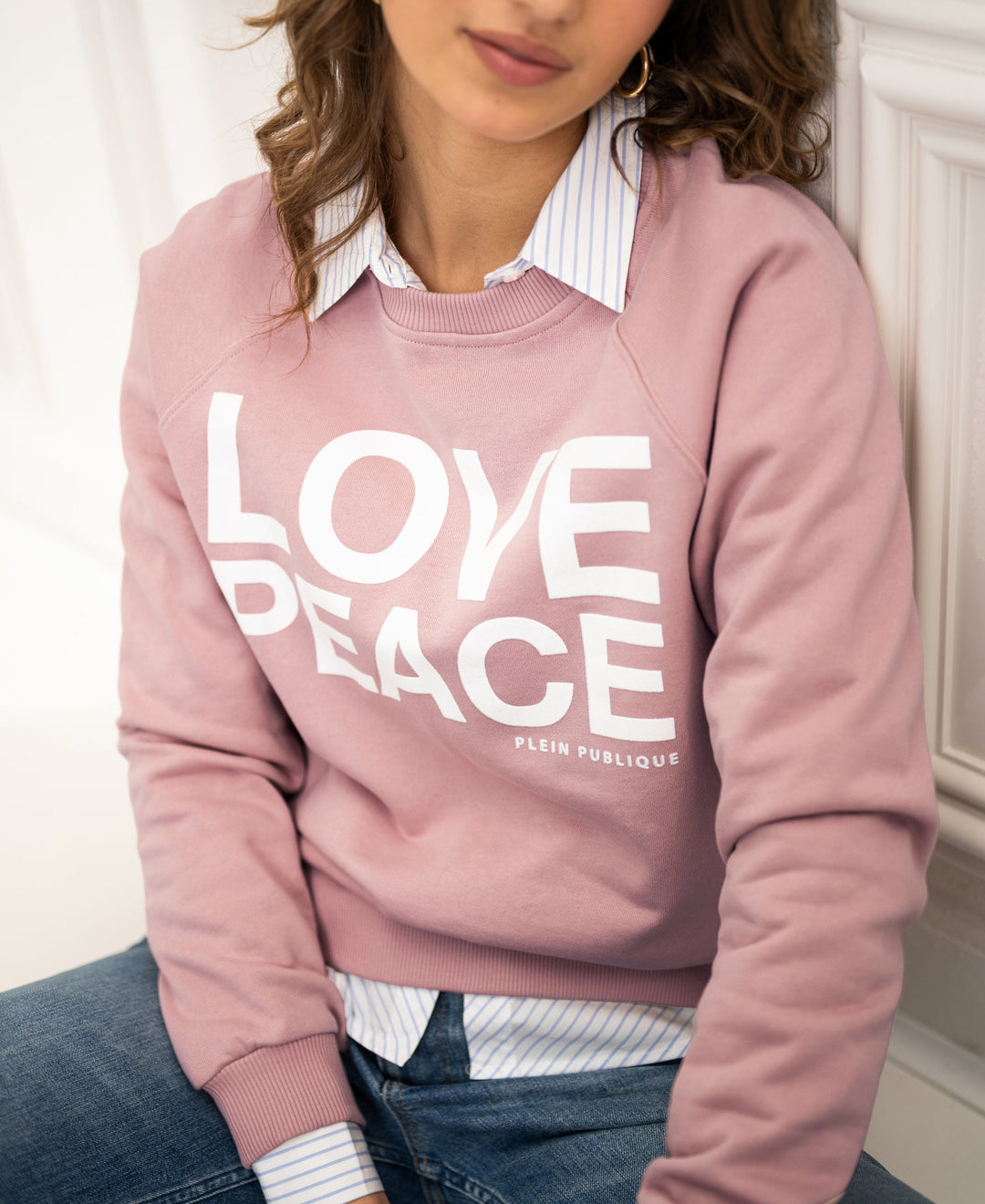 LA HARPER Antikrosa Sweater - LIEBE FRIEDEN