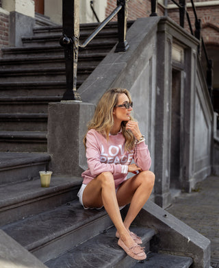 LA HARPER Antikrosa Sweater - LIEBE FRIEDEN