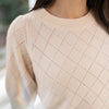 LE HARVARD Butter Argyle Merino Sweater
