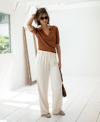 Tencel Silk Polo LE JASMIN Havana
