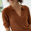 Tencel Silk Polo LE JASMIN Havana