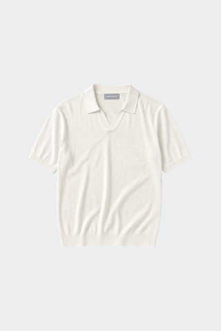 Haus Albrecht – Moritz Poloshirt mit offenem Kragen
