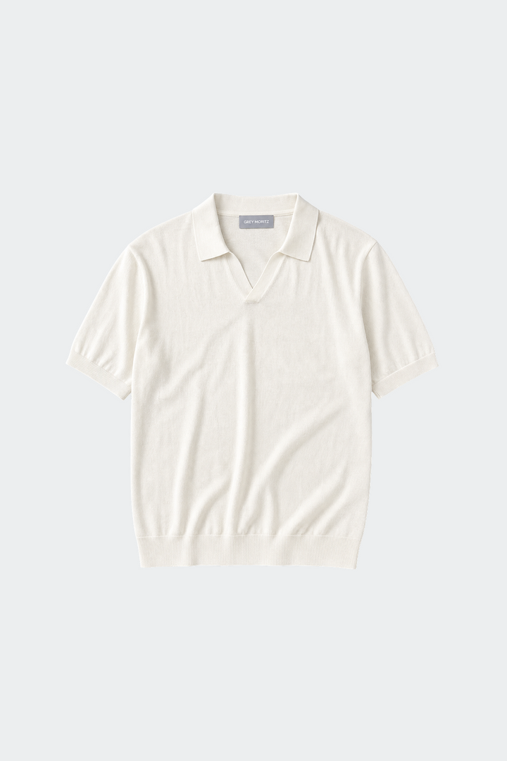 Haus Albrecht – Moritz Poloshirt mit offenem Kragen
