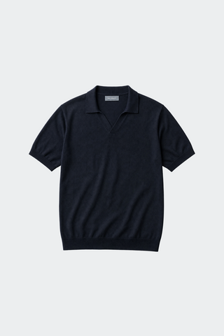 Haus Albrecht – Moritz Poloshirt mit offenem Kragen