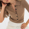 Soft Camel Merino Wool Polo - LA PANTIN