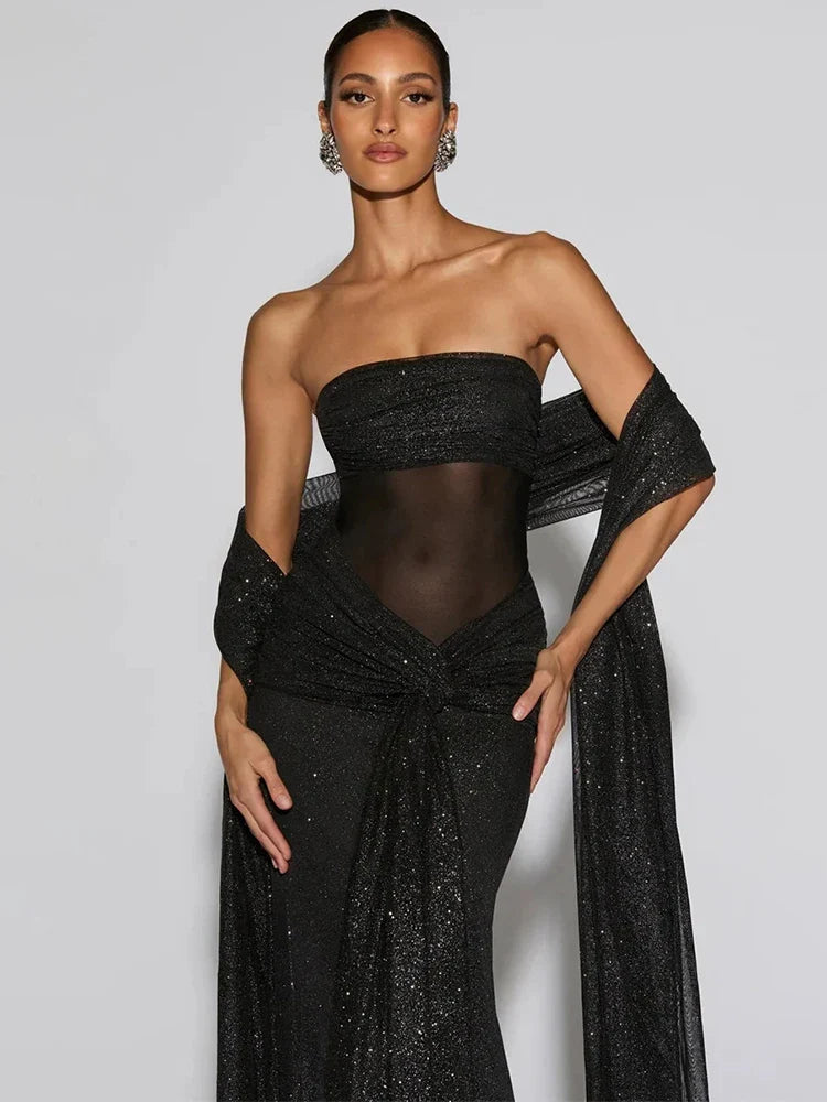 Haus Albrecht – Victoria Off-Shoulder-Abendkleid