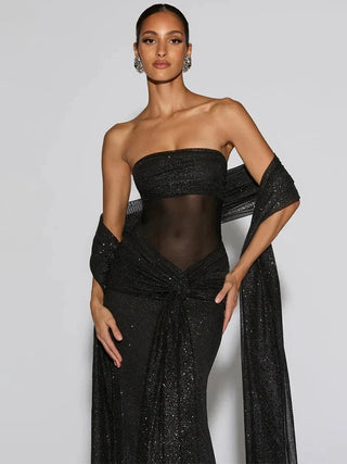 Haus Albrecht – Victoria Off-Shoulder-Abendkleid