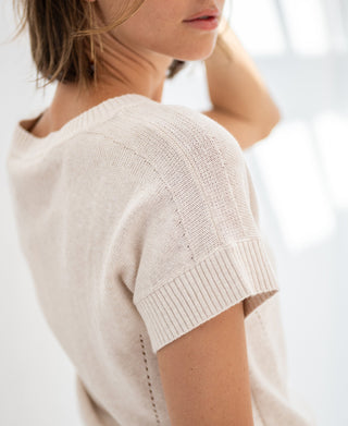 Haus Albrecht – Helena Leinen-Sommerpullover Sand