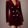 FRESH LABEL | Olivia - Velvet Blazer Dress