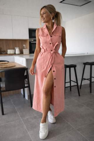 Haus Albrecht – Johanna Denim-Maxikleid