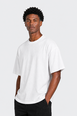 Haus Albrecht Hugo weißes Baumwoll-T-Shirt – Vorderansicht