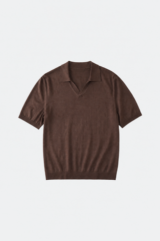 Haus Albrecht – Moritz Poloshirt mit offenem Kragen