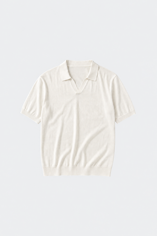 Haus Albrecht – Moritz Poloshirt mit offenem Kragen